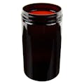 32 oz. Amber PET Straight-Sided Round Jar with 89/400 Neck (Cap Sold Separately)