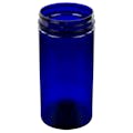 32 oz. Cobalt Blue PET Straight-Sided Round Jar with 89/400 Neck (Cap Sold Separately)