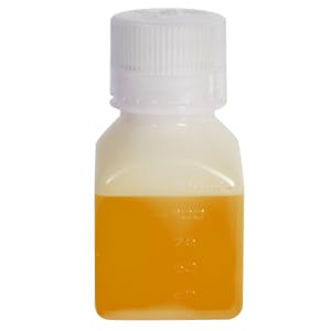 4 oz./125mL Nalgene™ Narrow Mouth Polyethylene Square Bottle with 38/430 Cap