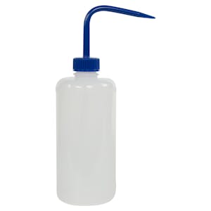 500mL Scienceware® Narrow Mouth Wash Bottle with Blue Dispensing Nozzle