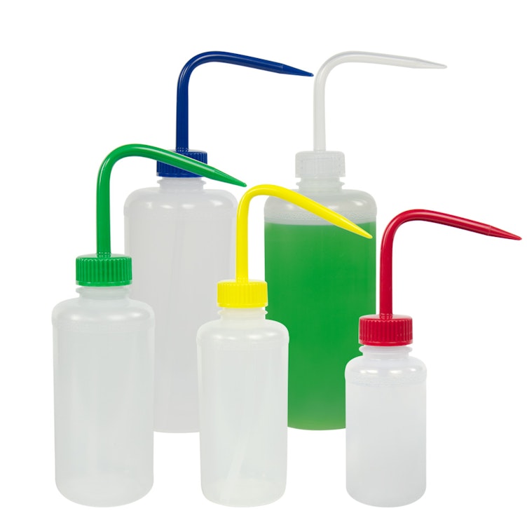 Scienceware® Narrow Mouth Color Coded Wash Bottles