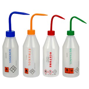 Azlon® Labeled Sloping Shoulder Wash Bottles