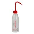 250mL Acetone Labeled Sloping Shoulder Wash Bottle with Red Dispensing Nozzle