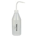 500mL Water Labeled Sloping Shoulder Wash Bottle with White Dispensing Nozzle