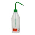 500mL Methanol Labeled Sloping Shoulder Wash Bottle with Green Dispensing Nozzle
