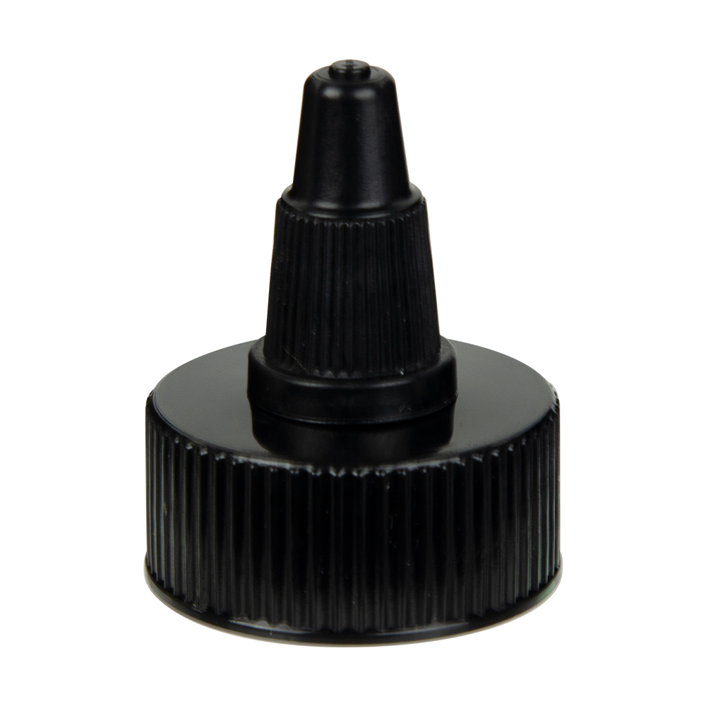 28/400 Black Twist Open/Close Dispensing Cap with 0.115