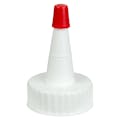 28/400 White Yorker Spout Dispensing Cap with Regular Red Tip