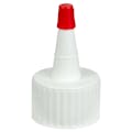 28/410 White Yorker Spout Cap with Regular Red Tip