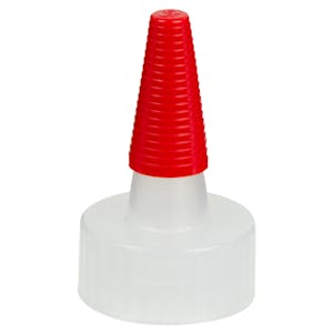 24/400 Natural Yorker Spout Cap with Long Red Tip