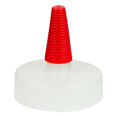 38/400 Natural Yorker Spout Dispensing Cap with Long Red Tip