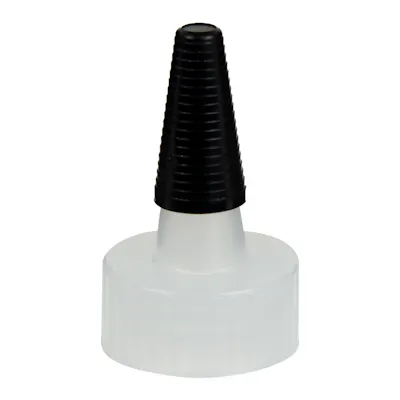 Natural Yorker Spout Dispensing Caps with Long Black Tips