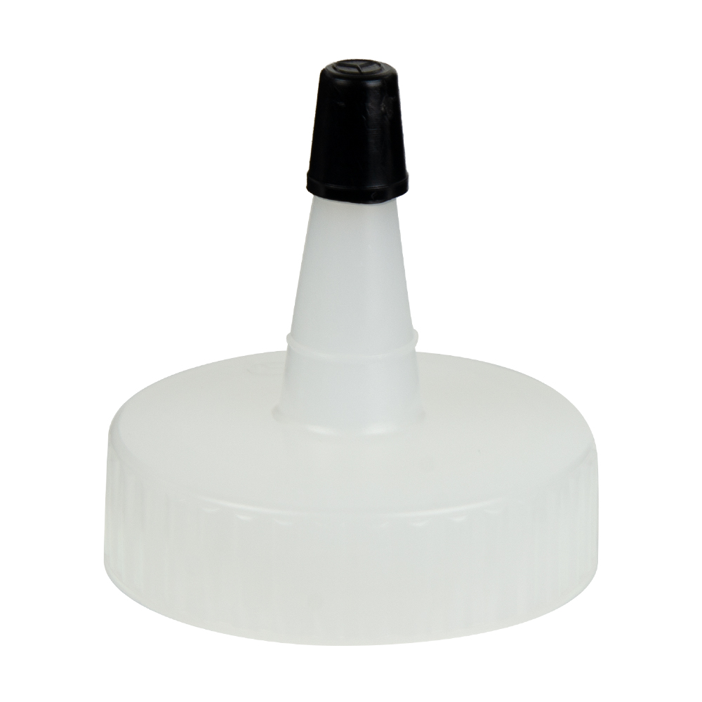 38/400 Natural Yorker Spout Dispensing Cap with Regular Black Tip