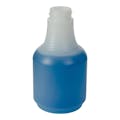 8 oz. Natural HDPE Round Spray Bottle with 28/400 Neck (Sprayer or Cap Sold Separately)
