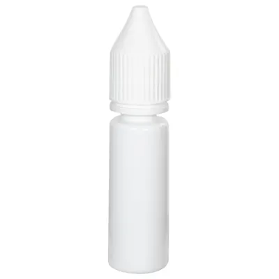 16.5mL Opaque White PET Unicorn Bottle with White CRC/TE Cap