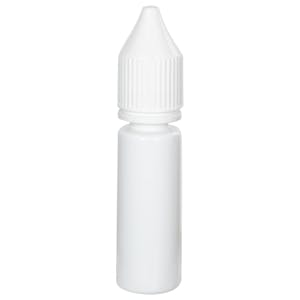 16.5mL Opaque White PET Unicorn Bottle with White CRC/TE Cap