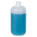12 oz. Natural HDPE Boston Round Bottle with 24/410 Neck (Cap Sold Separately)