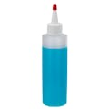 16 oz. Natural HDPE Cylindrical Sample Bottle with 24/410 Natural Yorker Cap