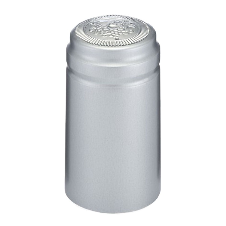 Silver Gloss PVC Wine Bottle Shrink Capsules