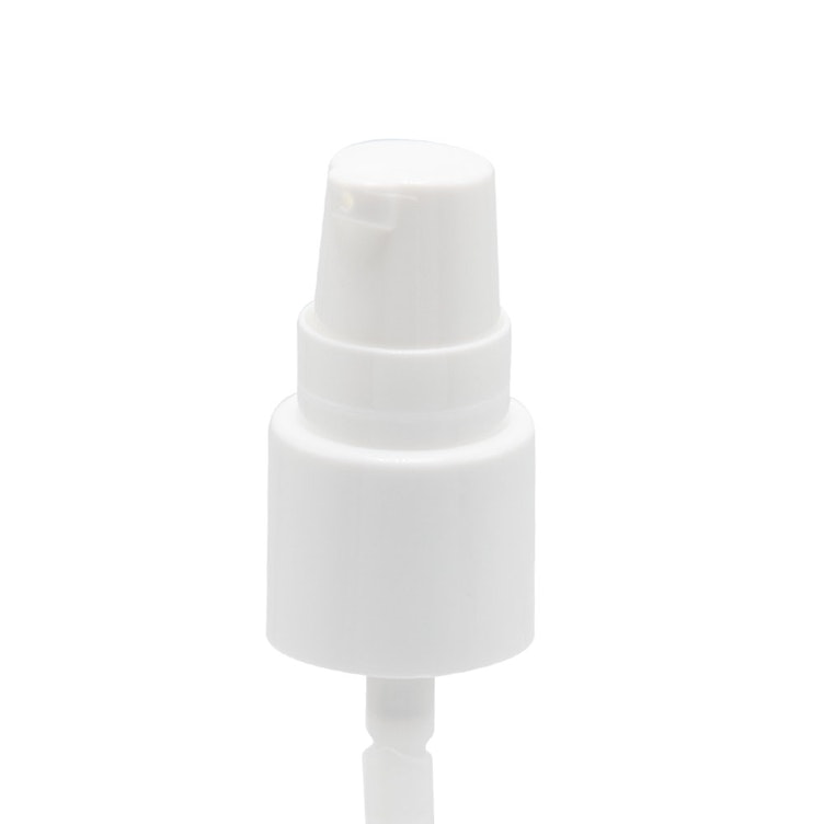 18/415 White Smooth Treatment Pump - 3-3/4" Dip Tube & 130mcl Output