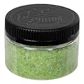 6 oz. Clear PET Low Profile Round Jar with 70/400 Black Ribbed CRC Cap with F217 Liner