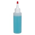 4 oz. Natural HDPE Cylindrical Sample Bottle with 24/410 White Yorker Dispensing Cap