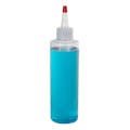 8 oz. Clear PVC Cylindrical Bottle with 24/410 Natural Yorker Cap