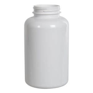 400cc White PET Packer Bottle with 45/400 Neck (Cap Sold Separately)