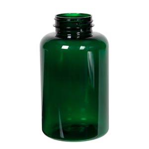 500cc Dark Green PET Packer Bottle with 45/400 Neck (Cap Sold Separately)