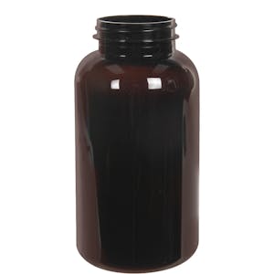 625cc Dark Amber PET Packer Bottle with 53/400 Neck (Cap Sold Separately)