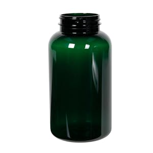 625cc Dark Green PET Packer Bottle with 53/400 Neck (Cap Sold Separately)