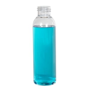 4 oz. Cosmo High Clarity PET Round Bottle with 24/410 Neck (Cap Sold Separately)