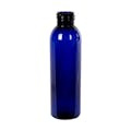 4 oz. Cobalt Blue PET Cosmo Round Bottle with 24/410 Neck (Cap Sold Separately)