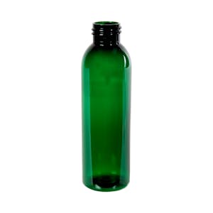 4 oz. Dark Green PET Cosmo Round Bottle with 24/410 Neck (Cap Sold Separately)