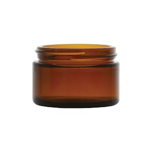 1 oz. Amber Glass Round Jar with 48/400 Neck (Cap Sold Separately)