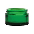 1 oz. Green Glass Round Jar with 48/400 Neck (Cap Sold Separately)
