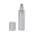 50mL Silver Airless Treatment Bottle with Pump & 18mm Cap