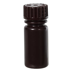 1/8 oz./4mL Nalgene™ Amber HDPE Narrow Mouth Bottle with 13mm Cap