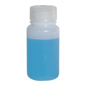 2 oz./60mL Nalgene™ Lab Quality Wide Mouth HDPE Bottle with 28mm Cap