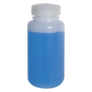 8 oz./250mL Nalgene™ Lab Quality Wide Mouth HDPE Bottle with 43mm Cap