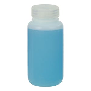 8 oz./250mL Nalgene™ Natural Level 5 Fluorinated HDPE Bottle with 43mm Cap