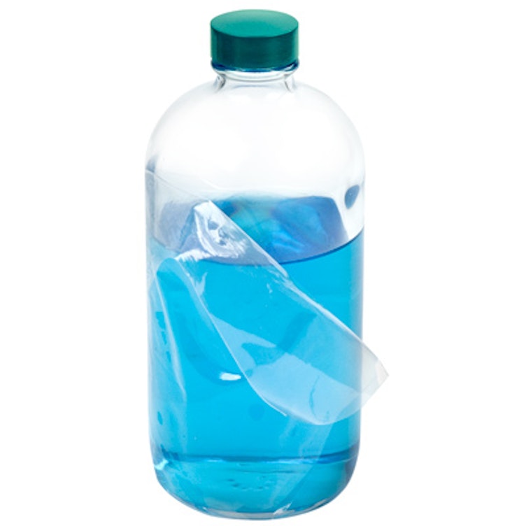 Safety-Coated Glass Boston Round Bottles with Caps