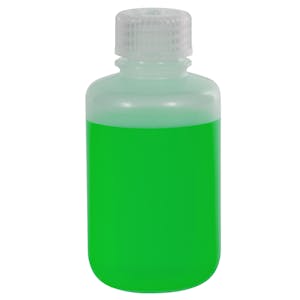 4 oz./125mL Nalgene™ Narrow Mouth LDPE Bottle with 24mm Cap