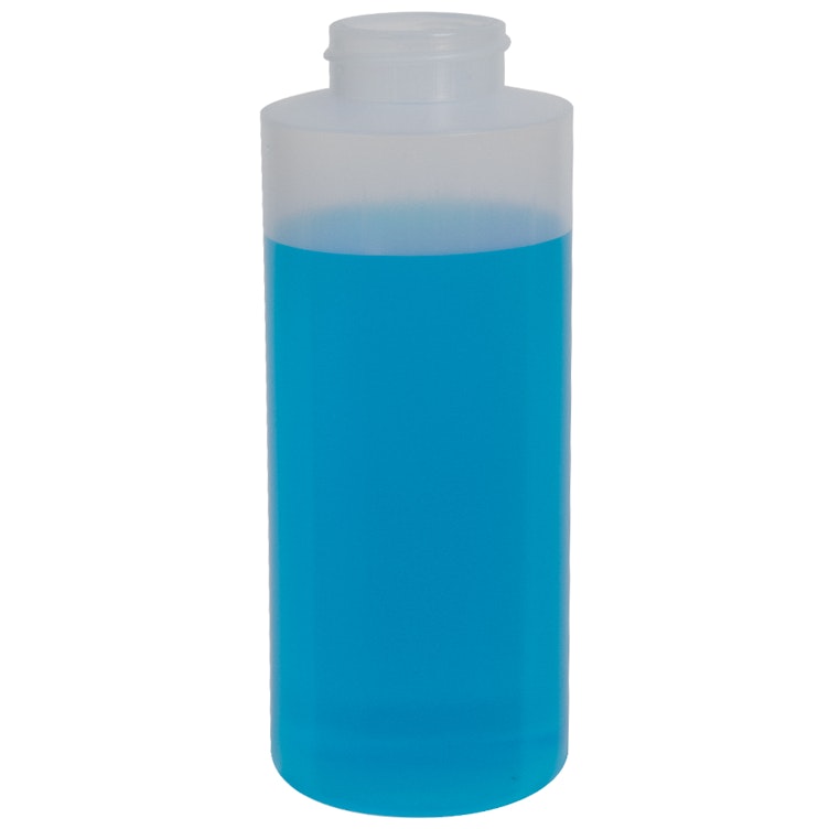 12 oz. Natural LDPE Wide Mouth Bottle with 38/400 Neck (Cap Sold Separately)