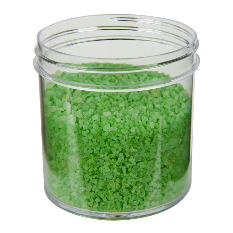6 oz. Clear PS Plastic Jar, Straight Sided, 70mm 70-400, 23 grams