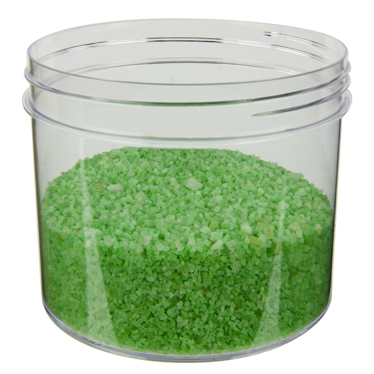 32 oz. Clear Polystyrene Straight-Sided Round Jar with 120/400 Neck (Cap Sold Separately)