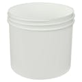 12 oz. White Polypropylene Straight-Sided Round Jar with 89/400 Neck (Cap Sold Separately)