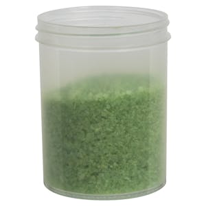 8 oz. Natural Polypropylene Straight-Sided Round Jar with 70/400 Neck (Cap Sold Separately)