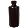 32 oz./1000mL Nalgene™ Amber HDPE Narrow Mouth Economy Bottle with 38mm Cap