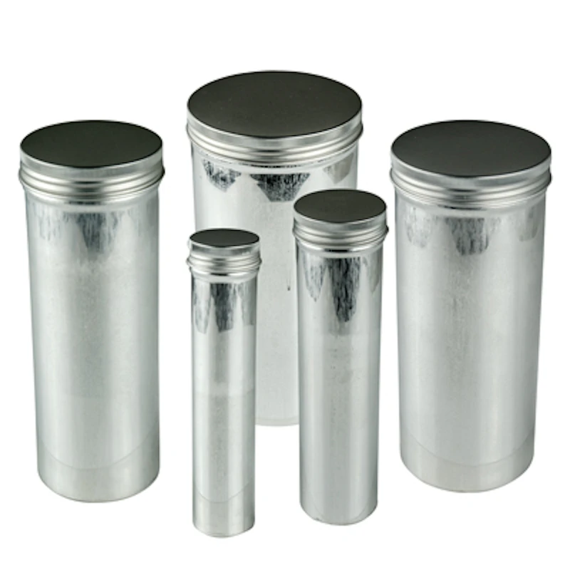 Seamless Screw Cap Aluminum Cans with Caps