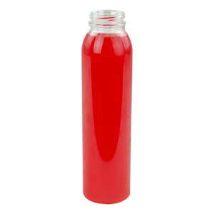 16 Ounce Glass Sauce Bottle - With 38mm White Metal Lids - Case of 12